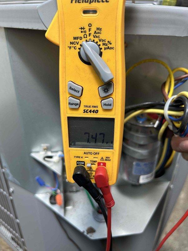 Completed comprehensive Care Plan tune-up on dual-system HVAC configuration with air conditioning and gas furnace units located in basement and attic. Performed full system diagnostics including electrical measurements using digital multimeter to verify proper voltage readings at 24.7V and component functionality. Inspected and tested capacitors, wiring connections, and control circuits on both systems. Installed two 20x25x4 generic filters as part of routine maintenance. All systems tested and operating within normal parameters upon completion.