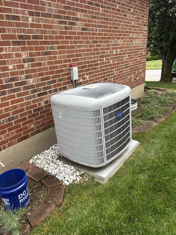 Responded to no-cooling call on 17-year-old electric air conditioning system that ceased operation following another company's service visit. Performed comprehensive diagnostic evaluation of outdoor condenser unit and indoor Carrier air handler. Identified issue stemming from previous technician's work and restored system to proper operating condition. Verified refrigerant levels, electrical connections, and airflow throughout system to ensure full functionality.