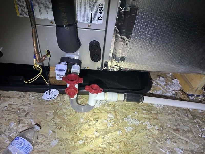 Responded to callback for non-functional thermostat and inoperative system. Upon inspection, diagnosed and resolved thermostat wiring issue, restoring full system operation. Verified proper function of R-454B refrigerant HVAC unit and confirmed all components operating within normal parameters.