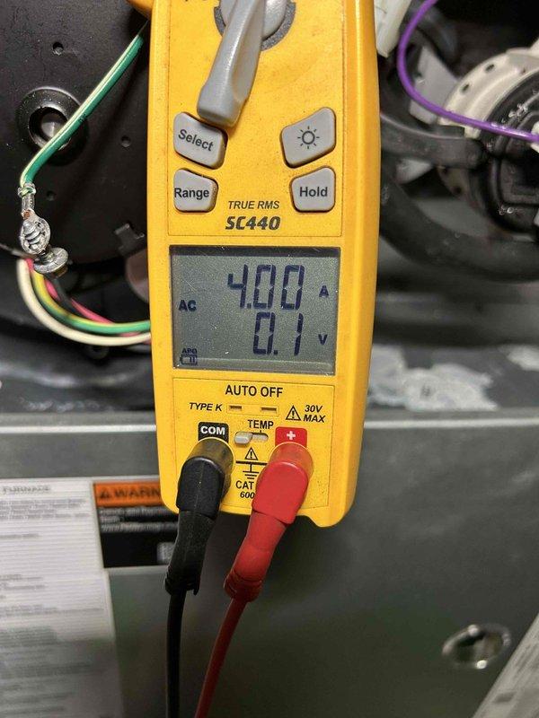 Completed comprehensive care plan maintenance on residential HVAC system including air conditioning unit, gas furnace, and humidifier located in basement. During inspection, discovered significant frost and ice buildup on evaporator coil indicating restricted airflow or potential refrigerant issue. Performed diagnostic testing using digital multimeter to verify electrical parameters and system performance. Checked amperage draw and voltage readings to ensure proper compressor and blower motor operation. Documented system conditions with photographic evidence showing ice accumulation on coil surfaces and copper refrigerant lines. Customer will provide 20x25x4 air filter for installation. System requires follow-up attention to address freezing coil condition which may be caused by low refrigerant charge, restricted airflow from dirty filter, or blocked return air. Recommended immediate filter replacement and monitoring of system operation to prevent compressor damage from liquid refriger