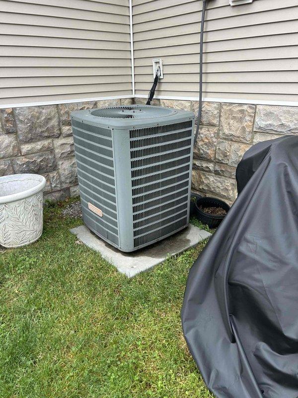 Responded to no cooling complaint on electric residential HVAC system with indoor unit located in attic accessed through garage. Upon arrival, confirmed system was running but delivering warm air instead of conditioned air. Inspected outdoor condenser unit and verified compressor operation, checked refrigerant lines, and assessed electrical connections at disconnect box. Accessed indoor air handler unit in attic via ladder to evaluate blower operation, airflow, and evaporator coil condition. Performed diagnostic testing to identify root cause of warm air delivery issue and determined necessary repairs to restore proper cooling function.
