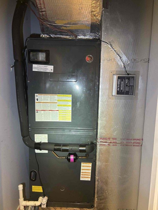 Responded to second opinion service call for 2.5-year-old heat pump system with complete loss of heating and cooling function for approximately two months. Upon arrival, performed comprehensive diagnostic evaluation of first-floor air handler and control systems. Inspected electrical control board and wiring connections, identifying intermittent failure in primary control circuit. Tested thermostat communication, verified proper voltage at terminal connections, and evaluated refrigerant pressures at both indoor and outdoor units. Examined condensate drainage system and confirmed proper airflow through recently changed filter. Documented control board condition and wiring configuration for ongoing intermittent fault analysis. System required further troubleshooting to isolate root cause of recurring failure that previous service provider was unable to resolve permanently.