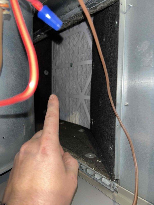 Completed Club Trio maintenance service on four-system HVAC setup consisting of three AC/gas furnace units and one heat pump/air handler. Replaced all air filters per seasonal maintenance schedule: installed two 16x25x3 Lennox filters (X0581), one 16x20x4 filter in Bryant air handler, and one 16x25x1 filter in Bryant furnace located in crawl space addition. Verified proper operation of enerstat System 2 zone control panel and inspected all equipment for proper functionality.