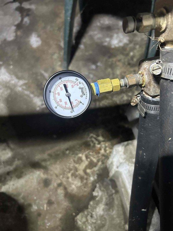 Completed preventive maintenance tune-up on dual geothermal heat pump systems located in crawlspace as part of care plan service. Performed comprehensive system diagnostics including pressure testing, temperature differential measurements using digital instrumentation, and verified proper operation of both geothermal units with customer supplying air filters for installation.