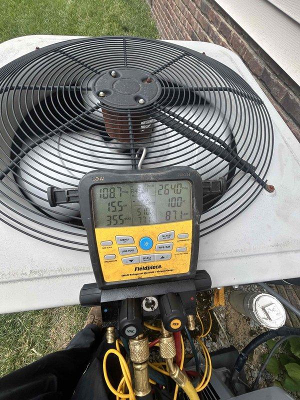 Completed membership renewal and comprehensive Care Plan tune-up service on dual heat pump/gas furnace system with units located in attic and basement. Performed full system diagnostics, tested refrigerant pressures and electrical components on outdoor condenser unit, inspected indoor air handler and ductwork connections, verified proper airflow, and installed customer-supplied 16x25x1 filters on both systems.