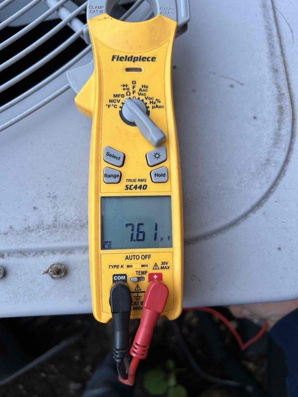 Completed comprehensive Care Plan tune-up service on dual HVAC systems located in basement and attic. Performed full inspection and maintenance on both air conditioning units and gas furnaces, including burner assembly examination and combustion chamber inspection. Measured and recorded electrical readings using digital clamp meter, verifying proper amperage draw of 7.61 amps on system components. Inspected flame sensors and ignition assemblies for proper operation and positioning. Replaced 20x25x1 air filters on both systems and installed new humidifier pad #35 as part of scheduled maintenance. Cleaned and serviced electronic air cleaner. All systems tested and operating within manufacturer specifications upon completion.