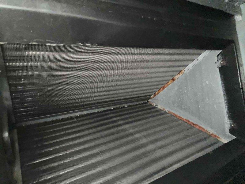 Completed comprehensive Club Trio maintenance service on three heat pumps, three air handlers, and humidifier system with equipment located in basement and attic. Performed thorough tune-up procedures on all units including inspection of evaporator coils, heat exchangers, and system components. Special attention given to attic drain lines per customer request, verifying proper condensate flow and drainage function to prevent potential water damage or system issues.