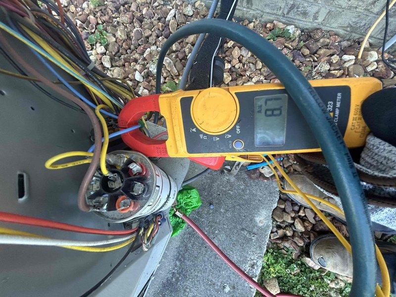 Completed Gold Level prepaid maintenance on single-system heat pump with air handler located in basement. Performed comprehensive electrical diagnostics on outdoor unit using clamp meter to verify amperage draws and system performance. Tested capacitor functionality and electrical connections, inspected all wiring terminations, and evaluated refrigerant line insulation integrity. Customer maintains washable filters in air handler. All components operating within manufacturer specifications at time of service.