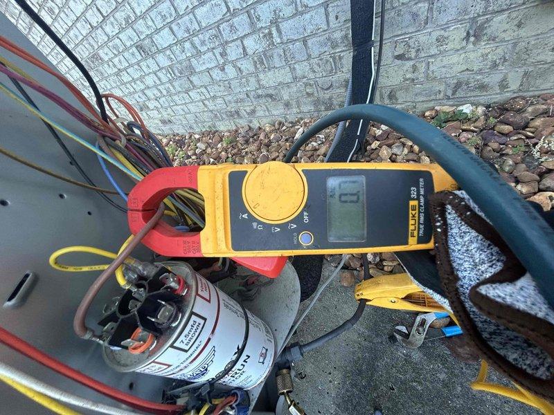 Completed Gold Level prepaid maintenance on single-system heat pump with air handler located in basement. Performed comprehensive electrical diagnostics on outdoor unit using clamp meter to verify amperage draws and system performance. Tested capacitor functionality and electrical connections, inspected all wiring terminations, and evaluated refrigerant line insulation integrity. Customer maintains washable filters in air handler. All components operating within manufacturer specifications at time of service.