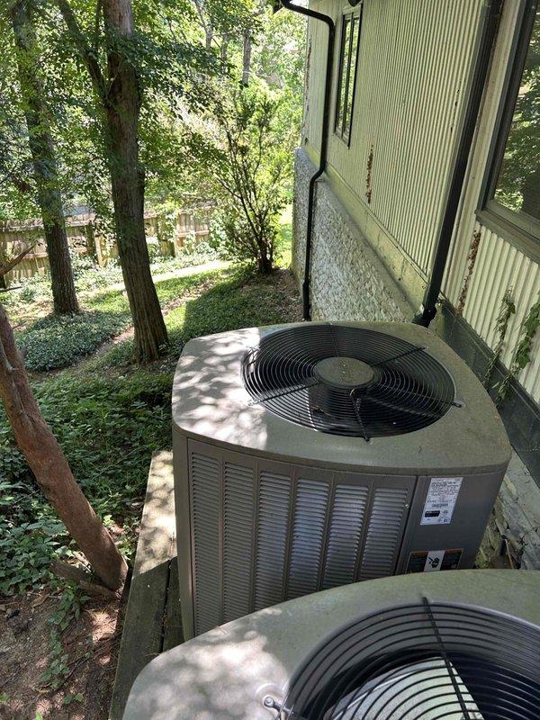 Responded to no cooling call for residential Lennox HVAC system with dual outdoor condensing units. Upon arrival, accessed crawl space installation and inspected furnace/air handler unit and associated ductwork. Performed diagnostic evaluation of both exterior condensing units and verified system operation, restoring cooling functionality to the home.