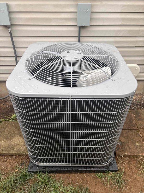 Completed full residential HVAC system installation including Bryant 60K BTU 96% efficiency gas furnace (model 916SA36060M14), Bryant 2-ton 16 SEER2 air conditioning condenser unit (model GA5SAN52400W), and Bryant 2-ton evaporator coil (model CVAVA2414XMA). Installed digital thermostat, condensate pump, and REME Halo UV air purification system for enhanced indoor air quality. Applied new ArmaFlex insulation to outdoor suction lines, drilled and installed 2" PVC concentric vent kit through exterior wall for furnace exhaust and intake, and positioned condenser unit on concrete pad with proper electrical connections and refrigerant line routing. Removed and disposed of existing equipment, pulled necessary permits, and tested all system components for proper operation and code compliance.
