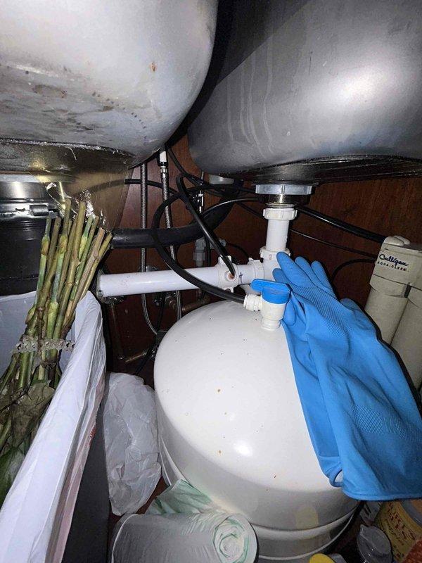 Completed routine plumbing inspection as part of preventative service agreement. Inspected under-sink plumbing connections, drain lines, and supply lines for leaks or deterioration, and examined toilet fixture including bidet attachment for proper operation and potential issues. All components found to be functioning properly with no immediate repairs required.