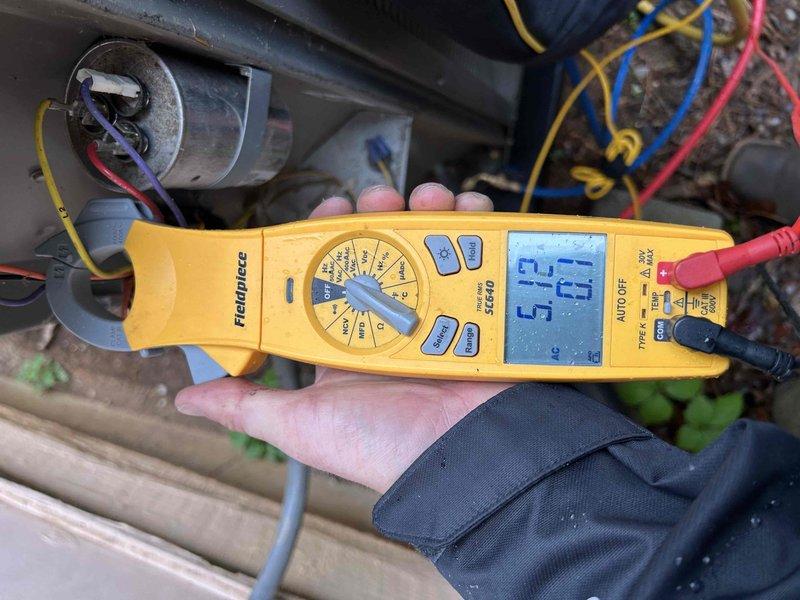 Completed Care Plan tune-up on air conditioning system and gas furnace unit located in basement. Performed comprehensive electrical diagnostics using clamp meter, measuring amp draws on blower motor and verifying proper system operation. All components tested and found operating within manufacturer specifications.