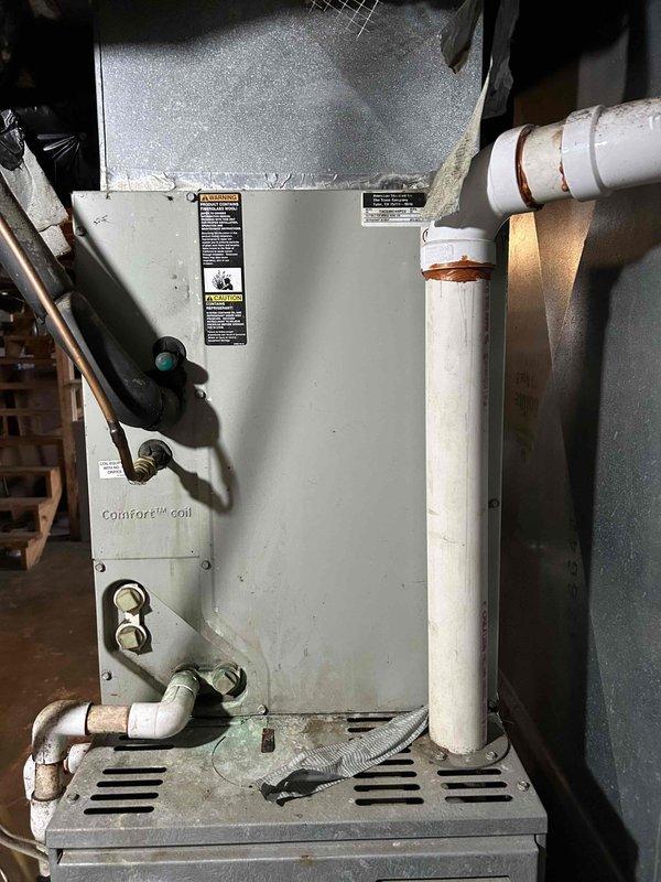 Completed Care Plan tune-up on air conditioning system and gas furnace located in basement. Performed comprehensive maintenance inspection of Comfort™ Coil system, checked electrical connections and refrigerant levels using calibrated testing equipment, verified proper system operation and airflow. Customer provided their own 16x25x1 filter for installation during service visit.
