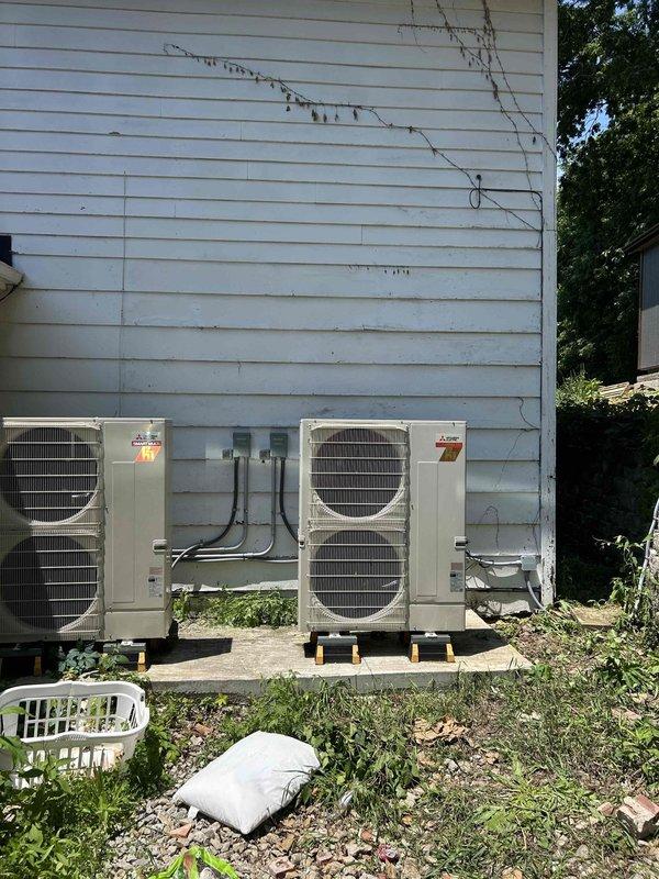 Installed 240V 40-amp electrical service to barn structure. Ran underground conduit from main panel to barn location, pulled appropriate gauge wire for 40-amp circuit, and terminated connections at new dedicated breaker. Verified proper grounding, tested circuit for correct voltage and polarity, and confirmed all connections met code requirements for safe operation.