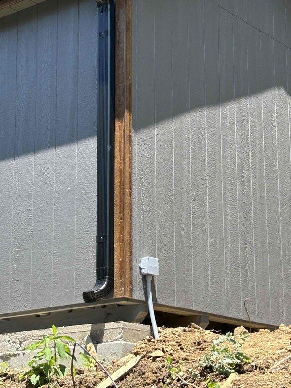 Installed 240V 40-amp electrical service to barn structure. Ran underground conduit from main panel to barn location, pulled appropriate gauge wire for 40-amp circuit, and terminated connections at new dedicated breaker. Verified proper grounding, tested circuit for correct voltage and polarity, and confirmed all connections met code requirements for safe operation.