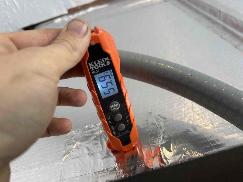 Responded to callback for non-functioning thermostat on system installed 8 months prior. Upon arrival, confirmed thermostat had backlight power but displayed no information and was unresponsive to inputs, leaving HVAC system inoperable. Performed diagnostic testing using digital multimeter to verify 24VAC power supply to thermostat terminals. Determined thermostat had internal component failure preventing proper display and communication with system. Replaced defective thermostat with new unit, verified proper wiring connections at R, C, W, Y, and G terminals, and restored power to system. Confirmed new thermostat powered on correctly with full display functionality and responsive touch controls. Cycled system through heating and cooling modes to verify proper communication between thermostat and equipment. System now operating normally with full thermostat control restored.