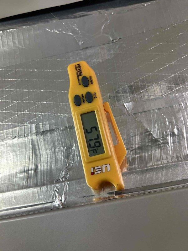 Completed Care Plan tune-up on air conditioning and gas furnace system located in basement. Performed comprehensive maintenance inspection and testing of HVAC equipment. Measured and recorded system temperatures using digital thermometer, obtaining readings on ductwork and insulation surfaces to verify proper airflow and temperature differentials. Customer provided 16x25x1 air filters for installation during service. All maintenance procedures completed within customer's requested timeframe.