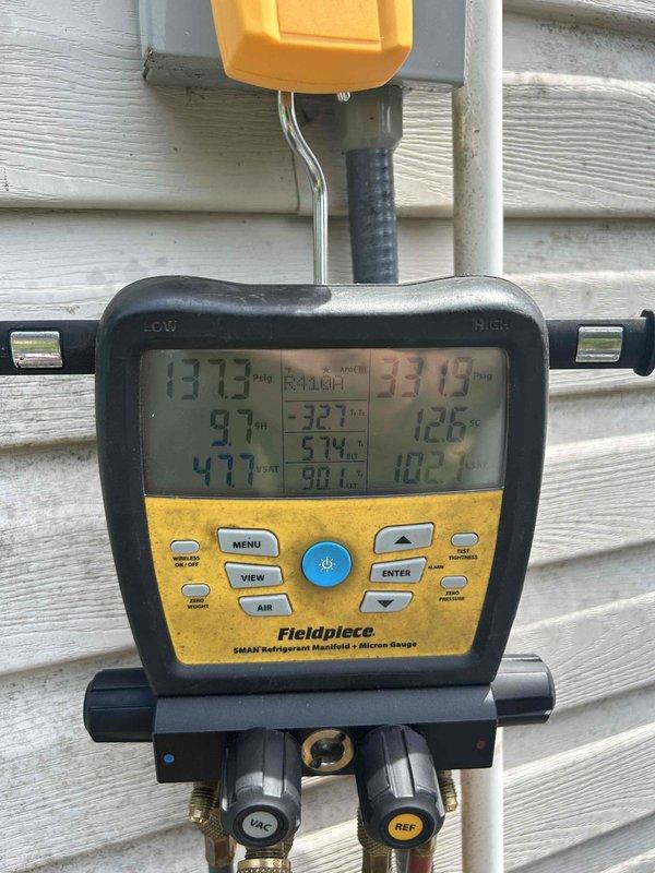 Replaced failed compressor under warranty on residential HVAC system. Evacuated and recovered existing refrigerant, installed new compressor, and recharged system by weight using refrigerant scale and manifold gauges to ensure proper charge levels. Documented old and new compressor with photographs for warranty claim processing, verified system pressures and temperatures within manufacturer specifications upon completion.