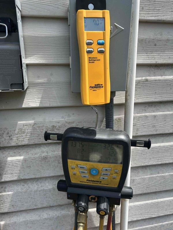 Replaced failed compressor under warranty on residential HVAC system. Evacuated and recovered existing refrigerant, installed new compressor, and recharged system by weight using refrigerant scale and manifold gauges to ensure proper charge levels. Documented old and new compressor with photographs for warranty claim processing, verified system pressures and temperatures within manufacturer specifications upon completion.