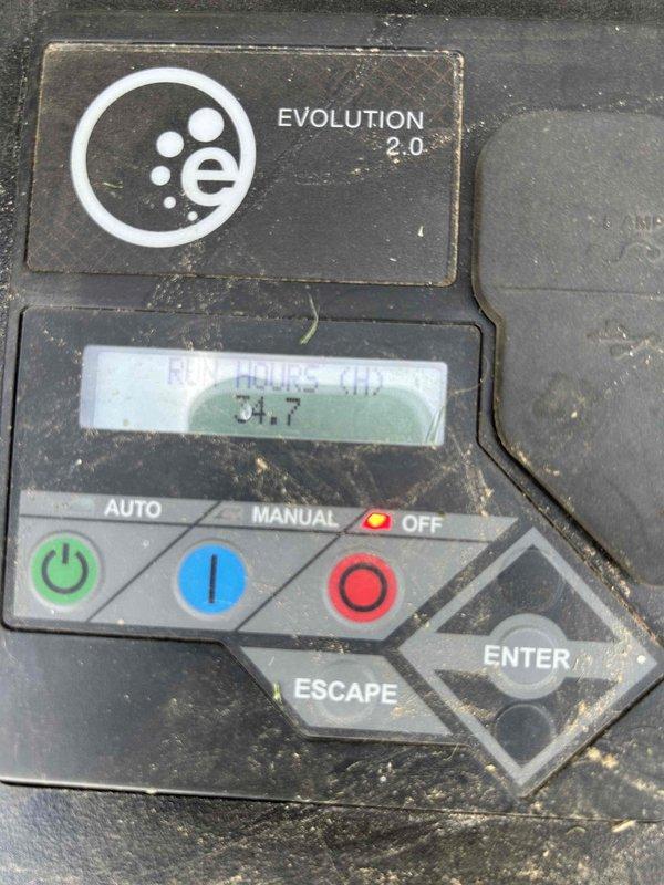Completed comprehensive maintenance service on Generac Evolution 2.0 air-cooled standby generator (S# 3005593300) with 34.7 operating hours. Performed full system inspection including physical condition assessment, fuel system verification, battery electrical testing, and high/low voltage connection testing. Replaced spark plugs, air filter, and oil filter as part of scheduled maintenance. Adjusted engine valves as needed and inspected generator enclosure interior and exterior for proper operation. Conducted complete system verification testing in both manual and automatic modes under load conditions to confirm proper functionality and automatic transfer switch operation.