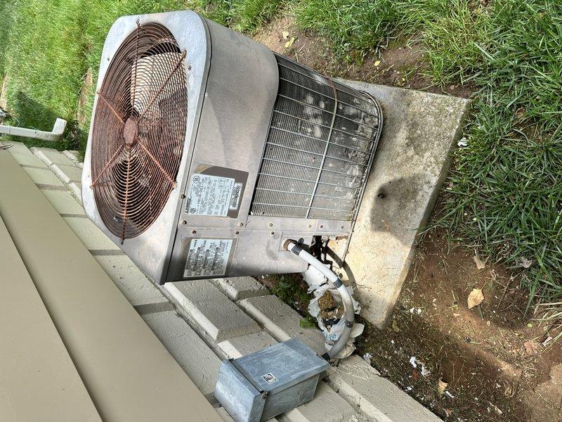 Completed full residential HVAC system replacement including installation of Lennox 2.5 ton 14.3 SEER2 air conditioning unit (Model ML14KC1-030-230) and 90% efficiency gas furnace (Model ML193UH090XE36) with evaporator coil (Model CK40CT-30/36C-71). Repositioned furnace parallel to floor joists to facilitate easier filter access and maintenance. Fabricated and installed new supply and return plenums with integrated filter box. Ran new flexible ductwork from plenum to existing supply hard pipe connections. Installed outdoor condenser unit on concrete pad with electrical whip kit, disconnect box, and refrigerant line insulation. Added refrigerant line filter drier for system protection. Connected evaporator coil to existing ductwork with proper transitions. Installed SS2 coil drain safety water sensor for overflow protection. Fabricated transition to evaporator coil with standard-sized air filter rack. Connected furnace to existing flue piping with proper venting. Installed electrical sh