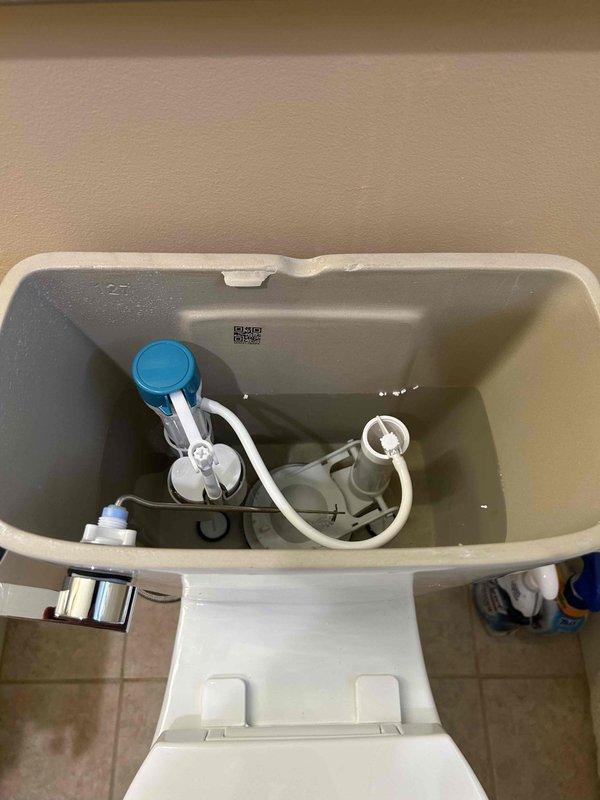 Removed and disposed of existing toilet fixture. Installed new ultra tall elongated toilet with proper flange mounting and wax ring seal to ensure watertight connection to waste line. Verified all internal tank components including fill valve, flush valve assembly, and flapper mechanism were functioning correctly. Tested system for proper operation and confirmed no leaks at base or supply connections prior to completion.
