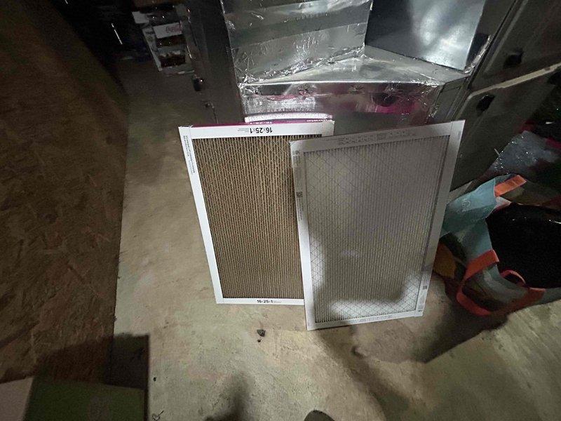 Completed Gold Level prepaid maintenance on single-system heat pump and air handler located in basement. Performed comprehensive system diagnostics including temperature and airflow measurements on ductwork, replaced dirty air filter with new unit, and verified proper operation of all HVAC components per maintenance protocol.