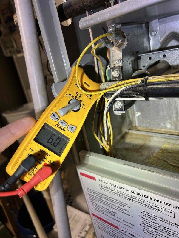 Completed first Care Plan tune-up visit for dual-zone system with one unit located in attic and one in basement. Cleaned condenser coil, installed customer-provided filters, and performed electrical diagnostics on both units using multimeter to verify proper voltage and amperage readings. All systems tested and operating within normal parameters.