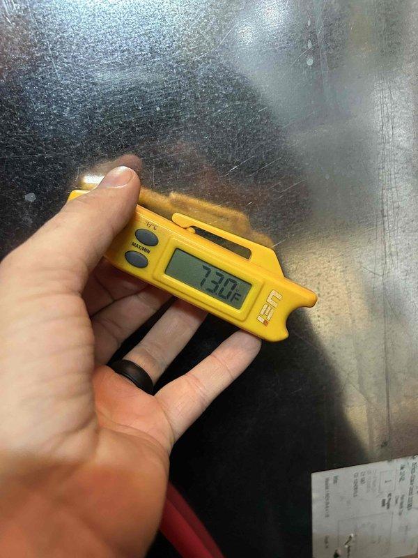 Completed annual Care Plan tune-up on geothermal HVAC system installed in 2018. Performed comprehensive system diagnostics including temperature differential measurements showing 73.0°F and electrical current readings of 10.3 amps using calibrated test equipment. Inspected all electrical connections, ductwork insulation, and verified proper system operation. Customer to provide their own filters for future maintenance.