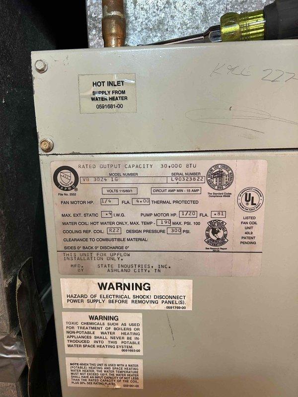 Responded to downstairs HVAC system with reported condensate line blockage and overflow condition. Upon arrival, inspected older heating system unit and verified condensate drain pan was near capacity. Cleared clogged condensate drain line using appropriate tools and techniques to restore proper drainage flow. Verified system operation and confirmed condensate is now draining properly with no further overflow risk.