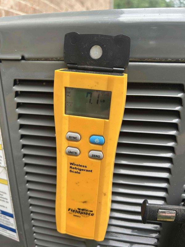 Replaced defective indoor thermostatic expansion valve (TXV) under warranty and recharged system with 6 pounds of refrigerant to restore proper cooling operation. Replacement part was ordered and picked up from Trane supply house under purchase order #192218704-001.