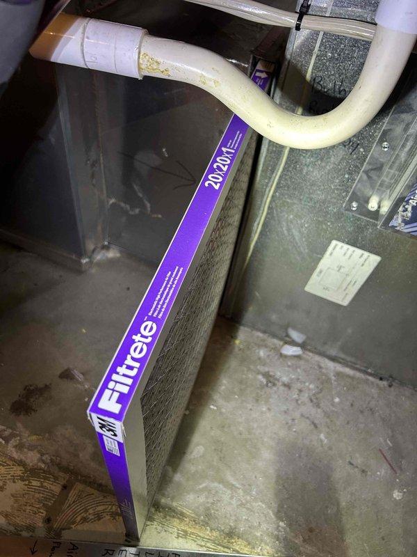 Responded to no cooling call on heat pump system with indoor temperature at 80°F. Upon arrival, performed system diagnostics and temperature readings, confirming supply air temperature of 62.6°F at the air handler. Inspected equipment including previously replaced capacitor from last year and verified proper airflow through 20x20x1 filtration system. System restored to normal cooling operation with appropriate temperature differential achieved.