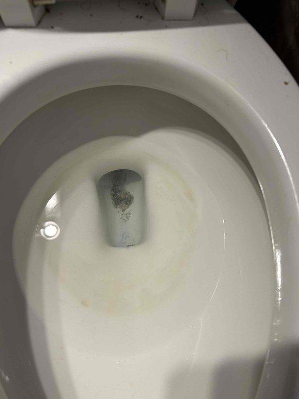 Responded to service call for sump pump running continuously with steam visible from discharge water and upstairs toilet flushing inconsistently. Inspected 2-year-old sump pump in basement and found unit operating non-stop, indicating potential float switch malfunction or check valve failure causing pump to cycle without shutting off. Diagnosed upstairs bathroom toilet and performed inspection of flush mechanism and internal components using specialized plumbing tools. Documented condition of toilet bowl showing mineral deposits and staining consistent with inconsistent flushing patterns. Identified issues requiring repair to restore proper operation of both fixtures.