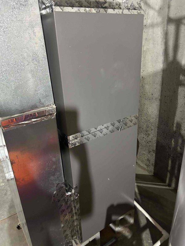 Completed full HVAC system replacement including installation of Lennox 2.5 ton single-stage air conditioner (model ML14KC1-030), 97% efficiency furnace (model EL297UH090XE48), and evaporator coil (model CCK40UT-36C-71) with AHRI certification 218073237. Removed and disposed of existing equipment, obtained applicable permits, and installed new outdoor unit pad, electrical whip kit, disconnect box, refrigerant line insulation, line filter drier, and coil-to-ductwork transition. Installed SS2 coil drain safety water sensor, tested all system operations for proper functionality, and verified code compliance throughout installation.
