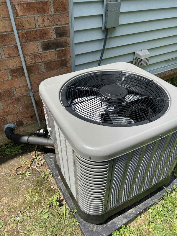 Replaced outdoor condensing unit under first-year manufacturer warranty due to compressor failure with metal shavings contamination. Prior to removal, documented compressor readings, captured video evidence of malfunction and internal metal debris as required by technical support. Installed replacement ODU on existing pad, photographed new unit data tag for warranty documentation, and completed JSIS forms for the new equipment per technical support requirements.