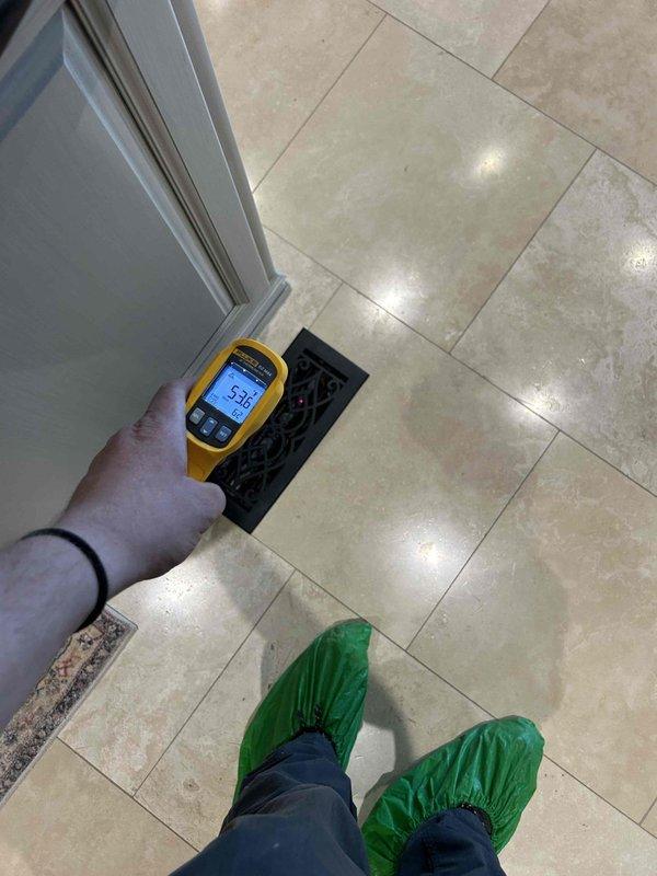 Responded to a second opinion request for two 12-year-old geothermal systems experiencing inadequate cooling performance. Both units showed airflow at registers but were failing to maintain desired temperatures. Performed diagnostic evaluation of both WaterFurnace geothermal heat pump systems located in basement. Inspected internal components including compressor, control boards, and electrical connections on primary unit. Measured supply air temperature at floor register, which registered approximately 50°F, indicating marginal cooling output. Evaluated refrigerant loop connections, circulator pump operation, and ground loop water flow on both systems. Examined control board functionality, wiring integrity, and safety circuits. Systems showed signs of age-related performance degradation common in geothermal units over a decade old. Provided findings and recommendations for restoring proper cooling capacity to both geothermal systems.