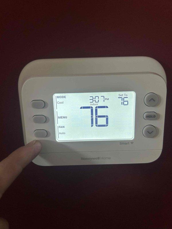 Performed comprehensive Care Plan maintenance on two HVAC systems serving basement and attic zones. Addressed thermostat programming concern on Honeywell Home Smart unit, verified proper temperature control and system communication. Installed customer-supplied air filters (16x25x1 and 12x12x1) on both air conditioning and gas furnace units, completed full seasonal tune-up inspections per club membership protocol.
