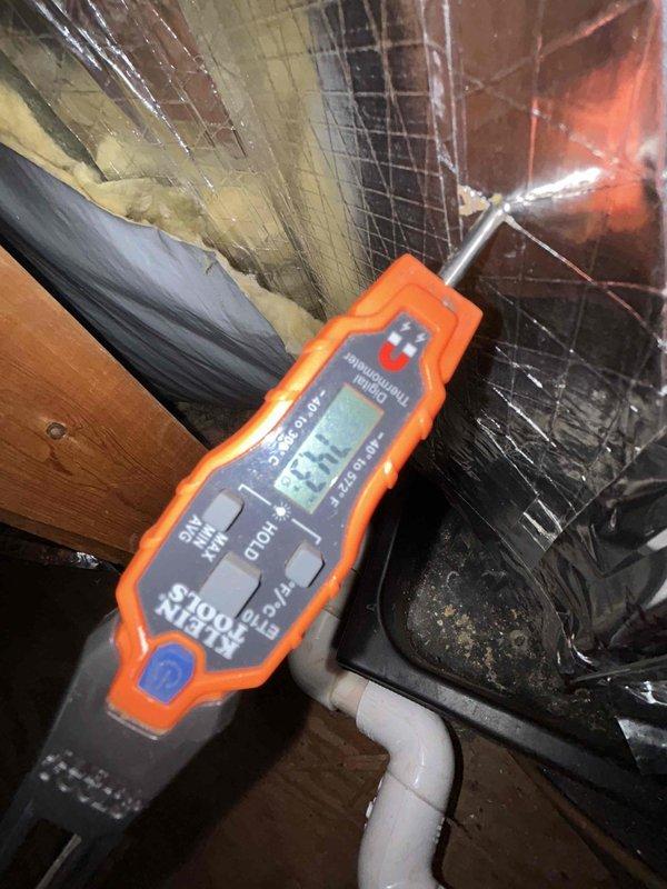 Completed comprehensive AC tune-up and preventative maintenance on Club Trio system consisting of three heat pumps and two air handlers with indoor units located in basement and attic. Performed full system diagnostics, temperature differential measurements showing 52.1°F readings in attic unit, inspected all components including ductwork and condensate lines, verified refrigerant levels, tested electrical connections, and confirmed optimal operation of all five units. All equipment operating within manufacturer specifications with no deficiencies noted; customer-supplied filters to be installed by homeowner.