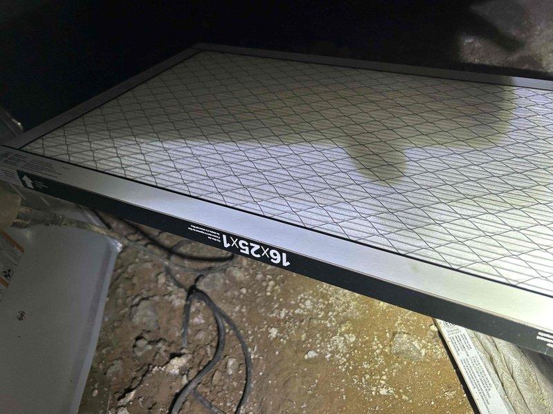 Completed club maintenance visit on six-year-old heating and cooling system. Replaced 16x25x1 air filter in attic-mounted unit and performed system diagnostics using electrical testing equipment to verify proper operation. System found to be operating within normal parameters; discussed care plan enrollment options with customer during visit.