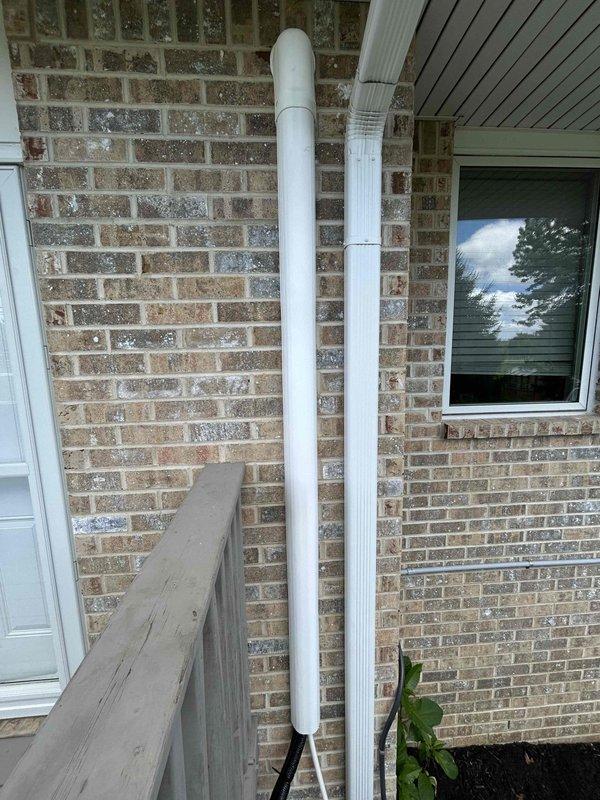 Installed new dryer vent system for residential property, routing ductwork through attic space with proper insulation and terminating through exterior wall with appropriate weather cap. All work completed to code specifications ensuring proper ventilation and energy efficiency.