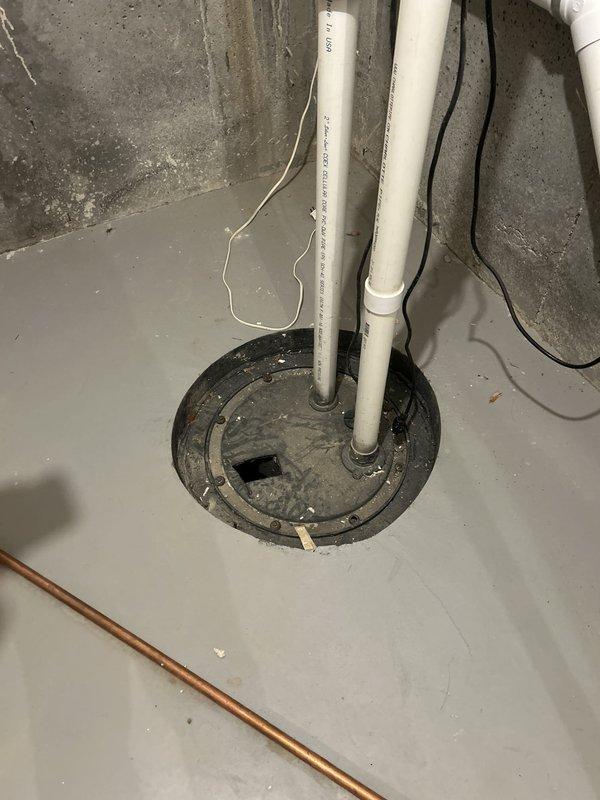 Provided comprehensive estimate for ejector grinder pump replacement in basement serving one toilet, one sink, and one shower. Scope includes disconnecting electrical power, removing existing pump, inspecting basin and discharge components, installing new ejector grinder pump with proper electrical and plumbing connections, and verifying system operation. Assessment confirmed need for pump replacement with inspection of existing discharge piping, check valve, and electrical controls to determine reusability.
