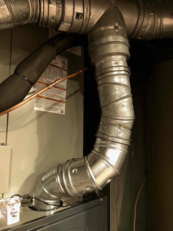 Completed full residential HVAC system installation including Trane single-stage air conditioner (4TTR4048A1000A), evaporator coil (5TXCC009AS3HCA), and 80% efficiency gas furnace (S8XC100M5PSCC). Removed and disposed of existing equipment per code compliance requirements. Installed outdoor unit on new concrete pad with electrical disconnect box, whip kit, and insulated refrigerant lines with filter drier. Mounted evaporator coil with transitions to existing ductwork and installed SS2 coil drain safety water sensor. Installed gas furnace with flexible gas line connector, gas shutoff switch, electrical shutoff switch, flame rollout protection, and connection to existing flue piping. Added standard-sized air filter rack for system maintenance access. Completed all electrical connections, tested system operation, and verified proper airflow and refrigerant charge. All work performed with applicable permits and meets local code requirements.