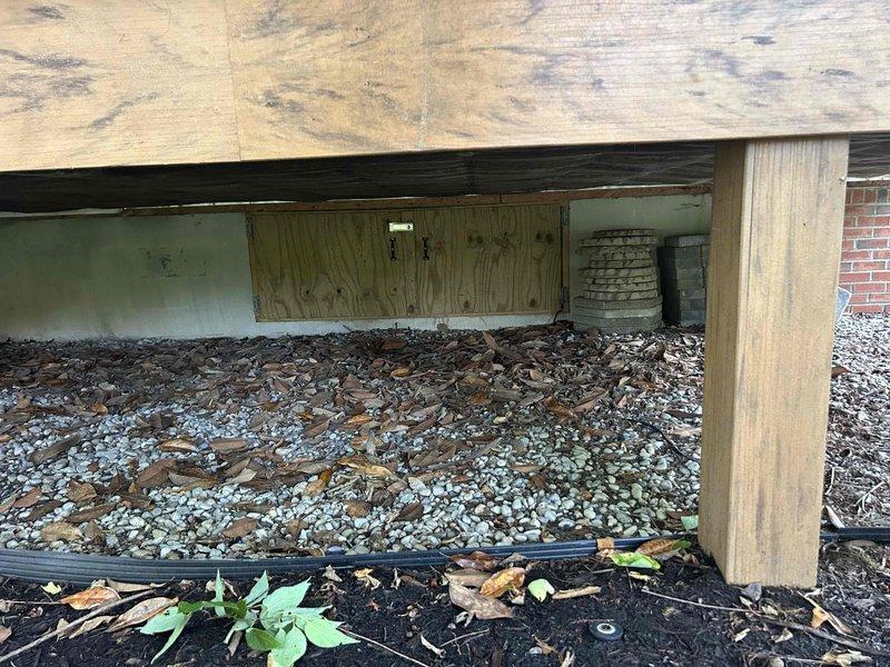 Completed scheduled care plan tune-up on geothermal HVAC system located in crawl space. Accessed air handler unit, inspected existing air filter which showed dust and debris accumulation, and performed standard maintenance procedures. System components were evaluated and found to be operating within normal parameters.