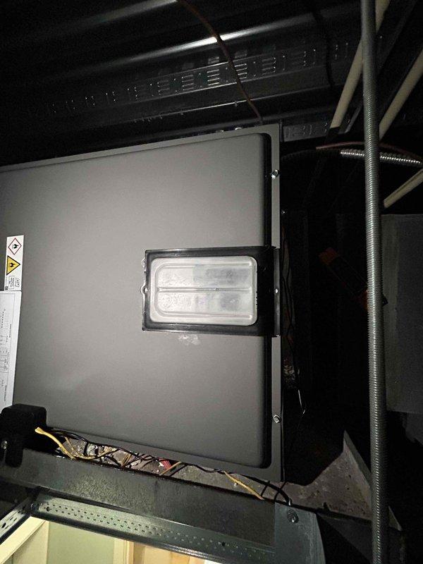 Completed full HVAC system replacement including installation of RUUD RP14AY24AJ2NA 15.2 SEER2 two-stage 2-ton heat pump outdoor unit (labeled as Unit #210), RUUD RH2TY2417STANNJ 2-ton air handler, and RUUD RXBH-1724A10J-B 10KW heat kit in attic space. Removed and properly disposed of existing equipment per code requirements. Installed overflow drain pan with water sensor and SS2 coil drain safety sensor for secondary protection. Added trap and transitioned to existing ductwork with standard-sized air filter rack. Utilized existing outdoor unit pad with snow legs, existing electrical whip kit, and existing electrical disconnect box. Installed insulated refrigerant lines with refrigerant line filter connecting outdoor unit to indoor air handler. Integrated system with existing Nest thermostat. Removed ceiling grid and tiles for equipment access and reinstalled upon completion. Obtained all applicable permits and ensured code-compliant installation. System tested, operational, and perfor