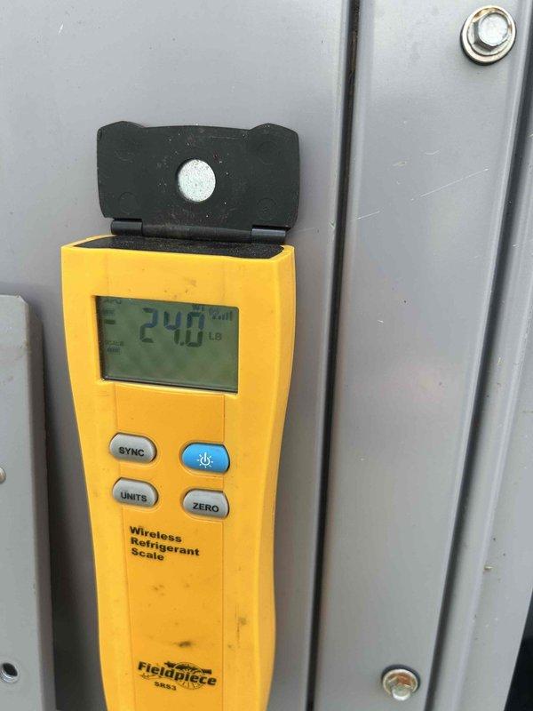 Completed warranty replacement of both compressors on a 20-ton commercial package unit with two-person crew. Prior to installation, evacuated nitrogen from system that had been introduced during previous leak detection procedures. Installed replacement compressor units, verified proper electrical connections and specifications, and charged system with appropriate refrigerant per manufacturer guidelines. Confirmed operational status of both compressors and overall unit performance upon completion.