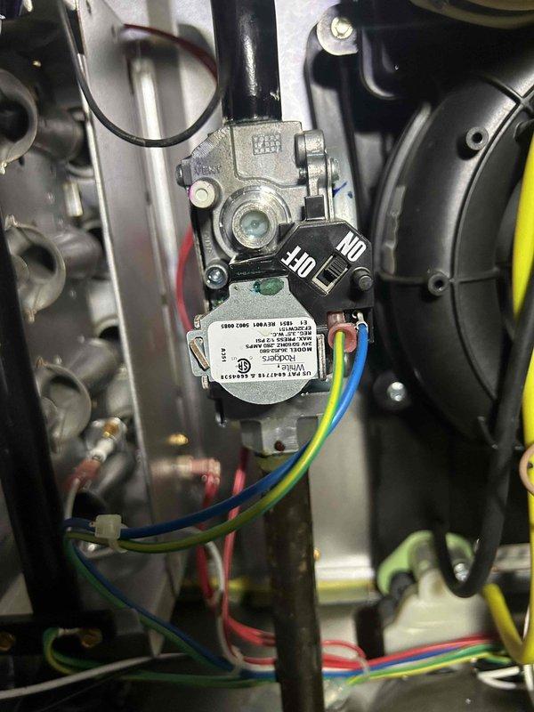 Responded to reported gas leak concern at furnace location. Performed comprehensive leak detection inspection of furnace assembly, gas valve, and all associated connections using combustible gas detector. Inspected ductwork insulation in crawl space and internal furnace components for potential mold growth as requested. No gas leaks detected at valve assembly, burner manifold, or supply piping. All connections tested and verified secure with no readings on detection equipment. Visually inspected furnace cabinet interior and found no evidence of mold growth on components or surfaces. Ductwork insulation showed normal aging and dust accumulation consistent with crawl space environment but no biological growth observed.