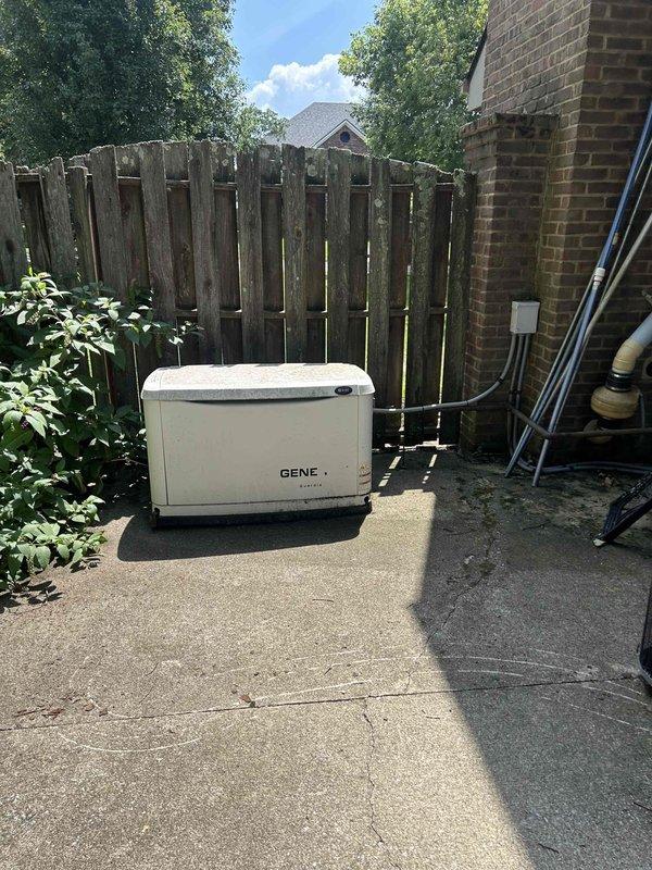Responded to service call for 8kW Generac generator (Model 0058700, Serial 6145077) experiencing overcranking error and failure to start during power outage. Performed diagnostic testing on automatic transfer switch and generator control system to identify root cause of starting failure. Troubleshot electrical connections, battery condition, control board functionality, and cranking circuit to resolve overcranking fault code and restore automatic power transfer capability.