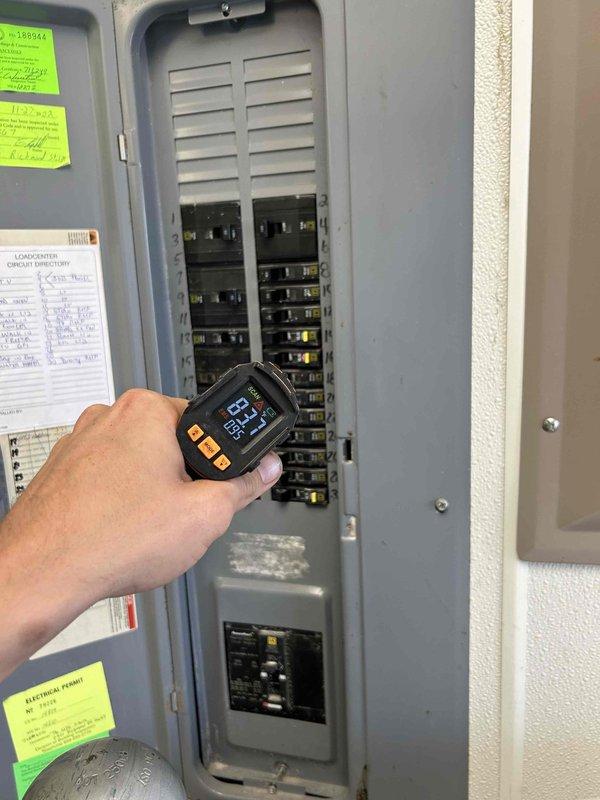 Responded to callback for unit not cooling, same issue as previous visit. Performed electrical diagnostics at the main panel using multimeter to verify proper voltage and circuit integrity. Troubleshot power supply issues and circuit breaker operation to identify root cause of recurring cooling failure.