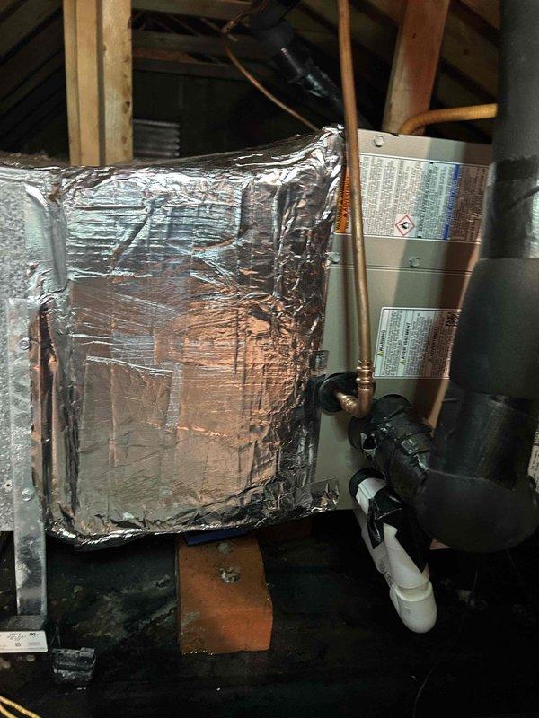 Responded to callback for recently installed AC system experiencing third shutdown since installation. Upon inspection in attic space, confirmed previous technician's assessment that condensate drain line was improperly sized and installed too short, causing drainage issues and triggering safety float switch. Removed inadequate drain line and reinstalled with proper length PVC piping, ensuring correct pitch and secure connections to air handler. Verified condensate flow, tested system operation through complete cooling cycle, and confirmed unit running properly without shutdown. System now operating as designed with no further drainage concerns.